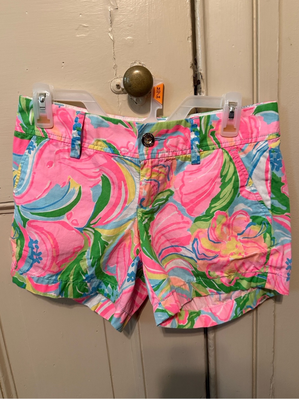 Lilly Pulitzer Pink Floral High-Waist Women’s Shorts